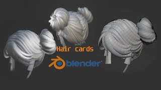 Hair cards Blender [upl. by Nizam770]