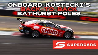 ONBOARD Brodie Kostecki Bangs Out BackToBack Bathurst Poles  2024 Repco Supercars Championship [upl. by Cello]