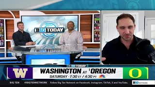 Week 14 Preview Washington at Oregon  B1G Football [upl. by Anillehs]