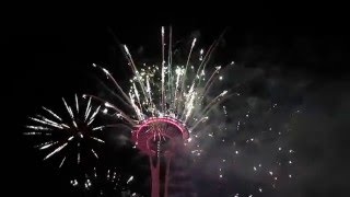 Space Needle Fireworks 2016 [upl. by Alo725]