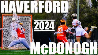 McDonogh vs Haverford  2024 High School Boys Lacrosse  Extended Clips [upl. by Persons286]