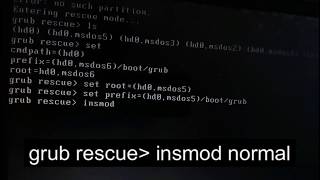 grub rescue  fix grub rescue  help grub rescue  fastest solution [upl. by Perceval]