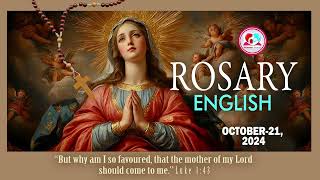 Daily rosary for October 21st 2024 Rosary in English for October 21st joyfulmysteriesoftherosary [upl. by Erodisi]