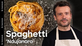 Spaghetti NDUJANARA  I køkkenet med CHRISTIAN PUGLISI [upl. by Marita]