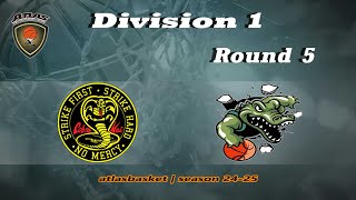 Atlasbasket  Div 1Round 5  COBRA KAI vs CROCODILES [upl. by Krispin]