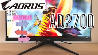 Gigabyte AORUS AD27QD 1440 p Gaming Monitor Best Colors Settings   Punchy Colors [upl. by Gwendolyn]