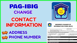 Pag IBIG Update MCIF Contact Information How to Change Record in PagIBIG [upl. by Iey]