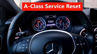 Mercedes A Class W176 Service Reset 20122018  HOW TO [upl. by Llyrad]