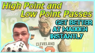 Madden 2120  WHEN and HOW to Throw High Point and Low Point Passes [upl. by Swor]