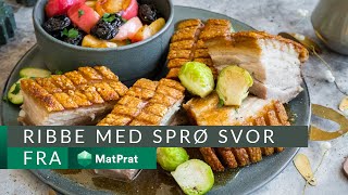 Ribbe med sprø svor  med gode tips  MatPrat [upl. by Okier]