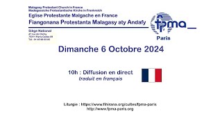 Culte  Dimanche 6 Octobre 2024 [upl. by Nitsyrk]