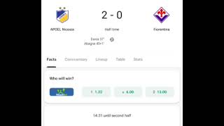 David Sandan Abagna GoalAPOEL Nicosia vs Fiorentina20 All Goals and Extended Highlights [upl. by Sergio]