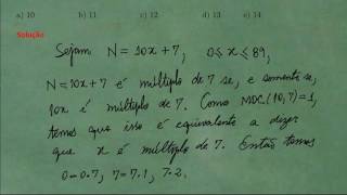 Múltiplos e Divisores  Exercício 14 [upl. by Haddad]