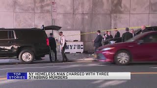 3 people killed in random stabbings in New York City suspect in custody [upl. by Enilorac]