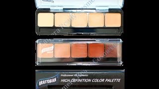 Graftobian HD Glamour Creme Palette Corrector Shades [upl. by Avalsorim]