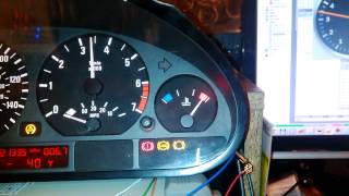 BMW E46 INSTRUMENT CLUSTER DRIVEN BY ECUMASTER EMU [upl. by Cinelli]