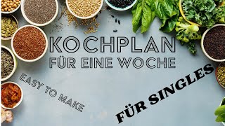 Genussvoll Single – Dein Wochenplan für kulinarische Freiheit Für den 25112024 bis 01122024 [upl. by Nareht]