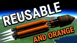 Kerbal Space Program Fully Reusable Booster [upl. by Sirromed156]