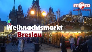 Weihnachtsmarkt in Breslau  Polen mit großem Rundgang Jarmark Bożonarodzeniowy we Wrocław [upl. by Ghassan664]