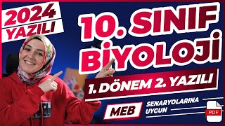 10Sınıf Biyoloji 1Dönem 2Yazılı 20232024 yazılı biyoloji [upl. by Frederico]