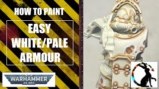 How to Paint PaleWhite Death Guard Armour for WARHAMMER 40K [upl. by Ades453]