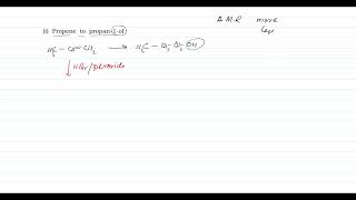 conversion Propene to propan1ol l NCERT l Organic Chemistry ll CBSE ISC amp State Board by tarunSir [upl. by Eitisahc]