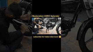 Hero Splendor Restoration From Old to Gold [upl. by Farrica213]