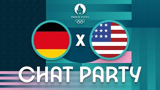 Germany v USA  Womens Olympic Basketball Tournament Paris 2024  Chat Party ⚡🏀 [upl. by Eikcim]