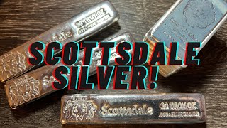 Stacking Silver The New Scottsdale Mint Silver Bars [upl. by Junia]