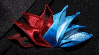 How to Fold a Pocket Square Double Bird of Paradise [upl. by Sila167]