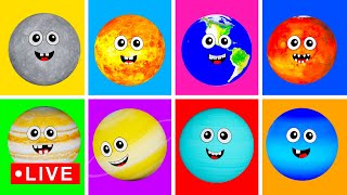 Planets for Babies 🪐🌎🔴  Planets Mercury Venus Earth Mars Jupiter Saturn Uranus Neptune [upl. by Ailaht]