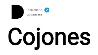 Cojones Significado En Español [upl. by Gilles]