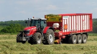 MF 8600  JUMBO 10010 Lensilage Ã lautochargeuse [upl. by Tneicniv194]