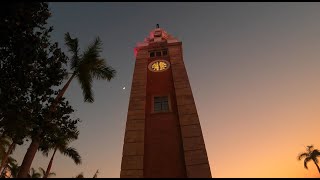 Tsim Sha Tsui clock tower chimes again and fountain outside k11 Musea 尖沙咀鐘樓再響以及K11 Musea 出面的噴水池表演 [upl. by Sidoon]