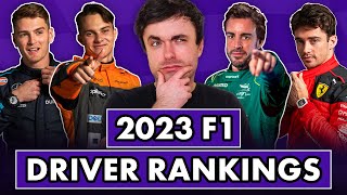 Our 2023 F1 Driver FULL SEASON Rankings 20th  1st [upl. by Nysila]