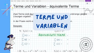 Terme und Variablen  äquivalente Terme [upl. by Myrtia]