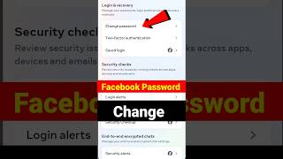 Facebook Password Change  How To Change Facebook Password 2024  Fb Password Change Bangla [upl. by Etnaed]