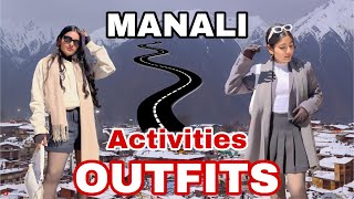 MANALI outfit ideas  Himachal Pradesh  lookbook manalitrip [upl. by Alphonso]