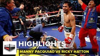 Manny Pacquiao vs Ricky Hatton Highlights amp knockout [upl. by Wina844]