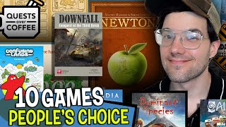 10 Board Games Being Played NOW  quotPeoples Choicequot Board Game Picks [upl. by Scutt933]