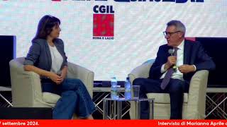 Intervista di Marianna Aprile a Maurizio Landini [upl. by Drue]