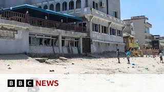 Somalia beach attack kills dozens in Mogadishu  BBC News [upl. by Gewirtz]