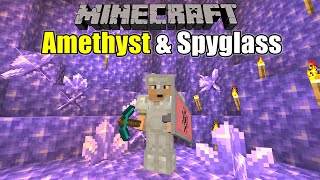 Minecraft Survival  Amethysts Spyglass and Caving Survive amp Thrive 2024  Ep 10 [upl. by Onairelav]