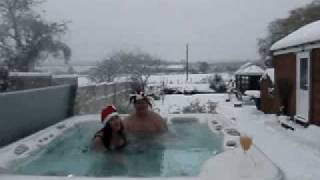 Snow Fun in the Hot Tub [upl. by Siramaj]