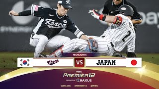 HIGHLIGHTS  Game 22 Korea vs Japan  WBSC Premier12 2024 presented by RAXUS [upl. by Cissy]