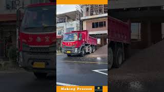 The Process Of Unloading Gravel From A Truck [upl. by Petulah]