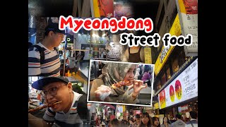 HUNTING HALAL FOODS IN MYEONGDONG SEOUL SOUTH KOREA [upl. by Leavy]