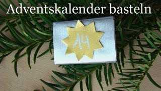 Adventskalender selber basteln  Einfachen Weihnachtskalender selber machen [upl. by Earle642]