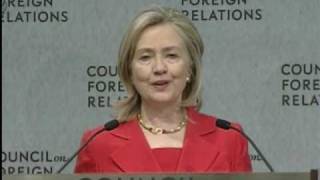 Secretary Clinton Delivers Remarks at the Council on Foreign Relations [upl. by Eelynnhoj]