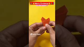 Easiest Christmas Star 🌟🎄diy christmas merrychristmas paperstars crafttrending christmasdecor [upl. by Eleinad]